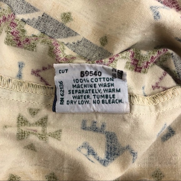 Guess Georges Marciano Button Up Aztec Southwest - Picture 6 of 8